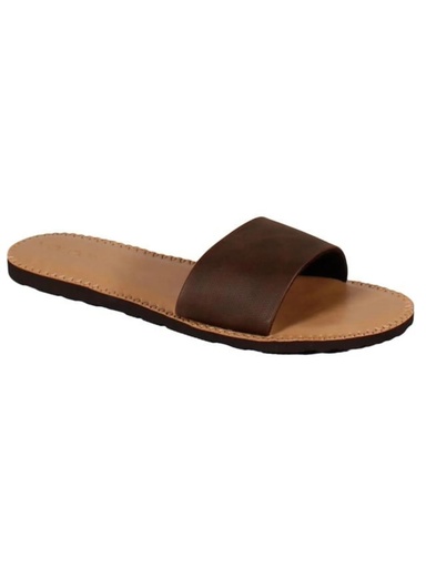SANDALE VOLCOM SIMPLE SLIDE - DARK BROWN