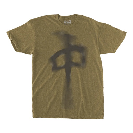 T-SHIRT RDS TRIBLEND BLOOD BLUR - OLIVE HEATHER