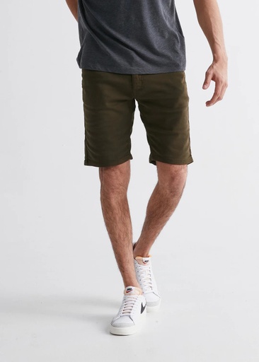 SHORT DUER NO SWEAT SLIM - ARMY GREEN