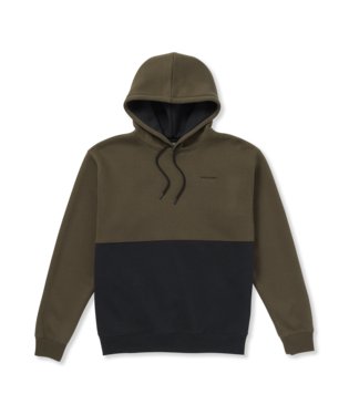 VOLCOM DIVIDED PULL OVER HOODIE - SERVICE GREEN