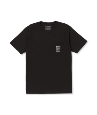 T-SHIRT VOLCOM POCKET LABEL SHORT SLEEVE TEE - NOIR