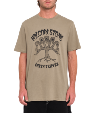 T-SHIRT VOLCOM FEEDING TREE SHORT SLEEVE TEE - TEAK