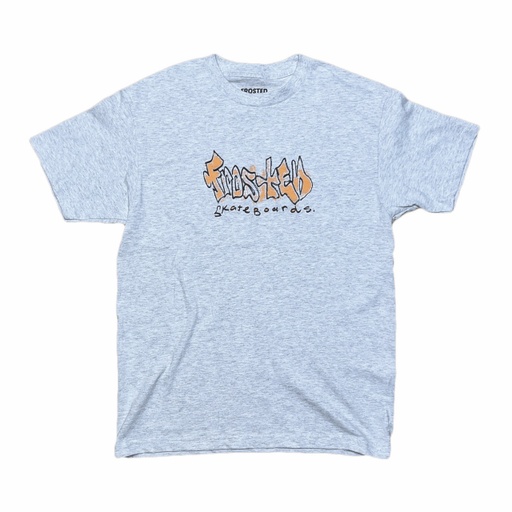 T-SHIRT FROSTED PAINTBRUSH LOGO - ASH GREY