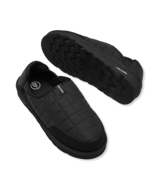 PANTOUFLE VOLCOM RECLINER SLIPPER - NOIR/BLANC