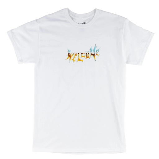 T-SHIRT WELCOME CHROME VAMP - WHITE/DESERT