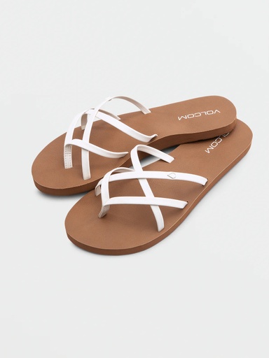 SANDALE VOLCOM NEW SCHOOL II - BLANC