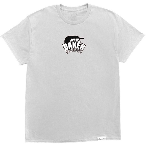 BAKER X MEHRATHON ARCH LOGO LOCK UP T-SHIRT - WHITE