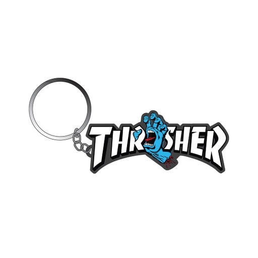 SANTA CRUZ KEYCHAIN THRASHER SCREAMING LOGO