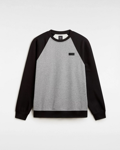 COTON OUATÉ VANS CORE BASIC CREW RAGLAN - GREY/BLACK
