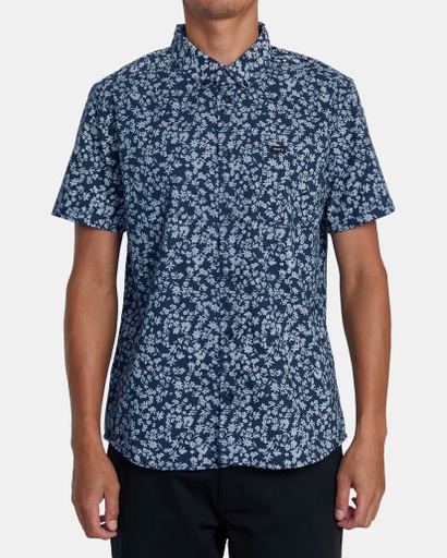 CHEMISE RVCA THAT'LL DO PRINT SHORT SLEEVE - PETROL BLUE