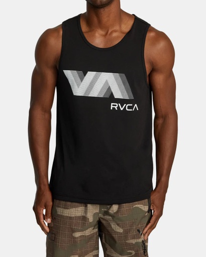 RVCA BLUR TANK TOP - BLACK