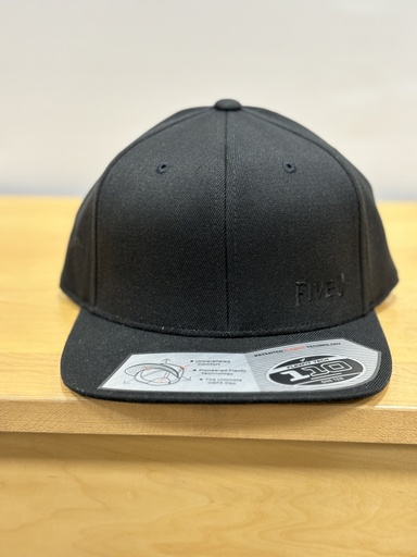Casquette 5-0 Arch 110 Flexfit Snapback - Noir/Noir