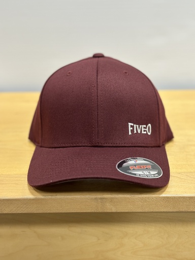 Casquette 5-0 Arch Flexfit - Maroon