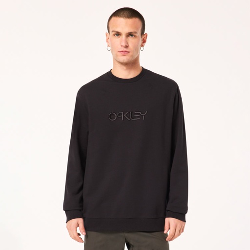 COTON OUATÉ OAKLEY EMBROIDERED B1B CREWNECK - NOIR