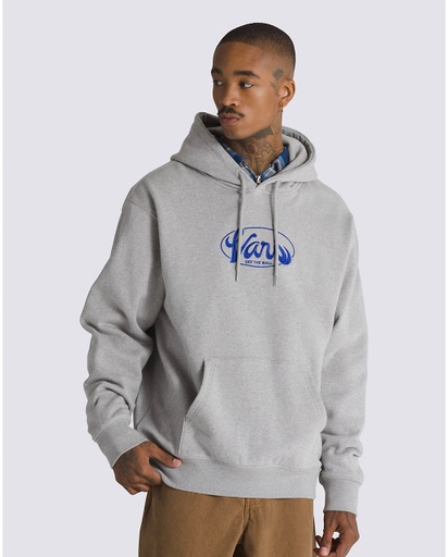 VANS GLOBAL LINE LOOSE PULL OVER HOODIE - CEMENT HEATHER