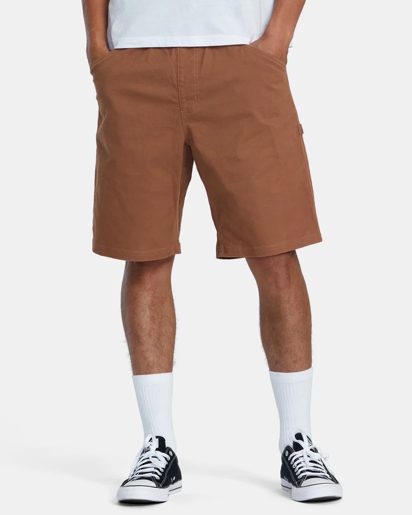 SHORT RVCA AMERICANA CARPENTER - RAWHIDE