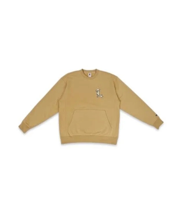 COTON OUATÉ LOVIAH L POCKET CREWNECK - TAN