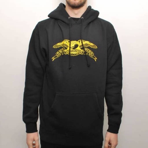 ANTIHERO HOODIE BASIC EAGLE - BLACK