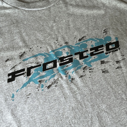 T-SHIRT FROSTED RACING - HEATHER GREY