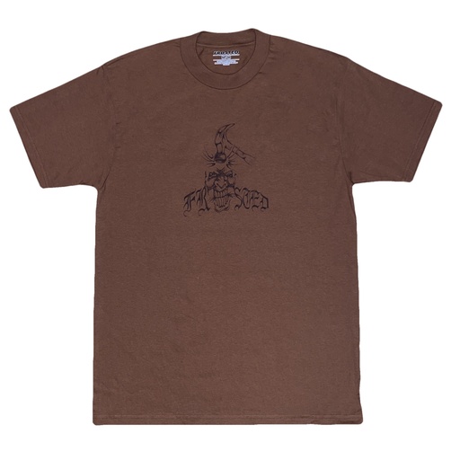 T-SHIRT FROSTED X HONEYBOY JOKER LOGO - BROWN