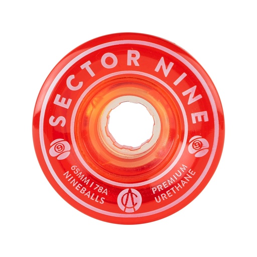 SECTOR 9 - NINE BALL WHEELS RED 78A (65MM)