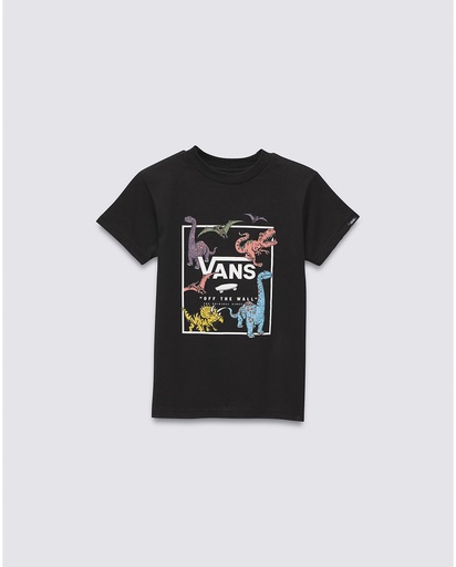 VANS BOYS GLOW DINO TEE - BLACK