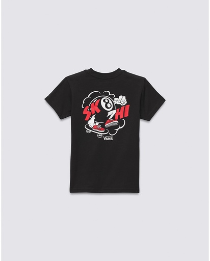 VANS BOYS SK8 HI BALL TEE - BLACK