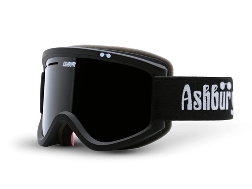 GOGGLE ASHBURY OG BLACK (DARK SMOKE LENS/YELLOW SPARE)			