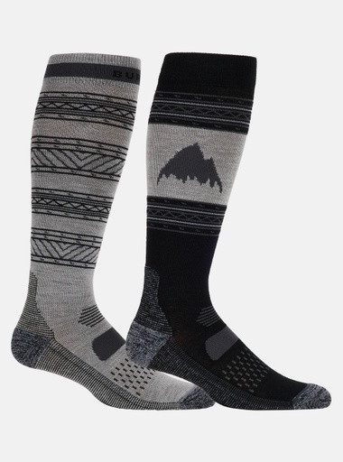 BAS BURTON PERFORMANCE LIGHTWEIGHT SOCK 2 PK - TRUE BLACK
