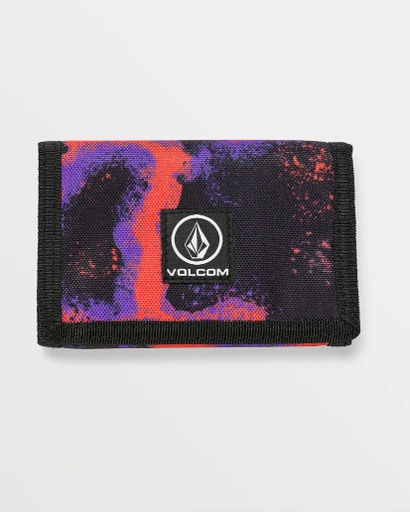 VOLCOM BOX STONE WALLET - BRIGHT RED