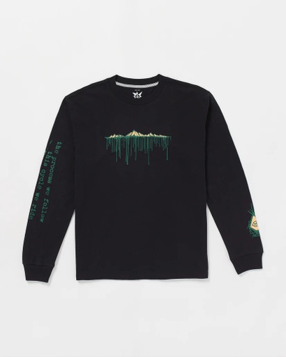 LONG SLEEVE T-SHIRT VOLCOM TT B IGUCHI - NOIR