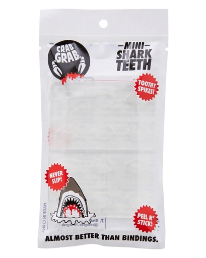 CRAB GRAB MINI SHARK TEETH - CLEAR