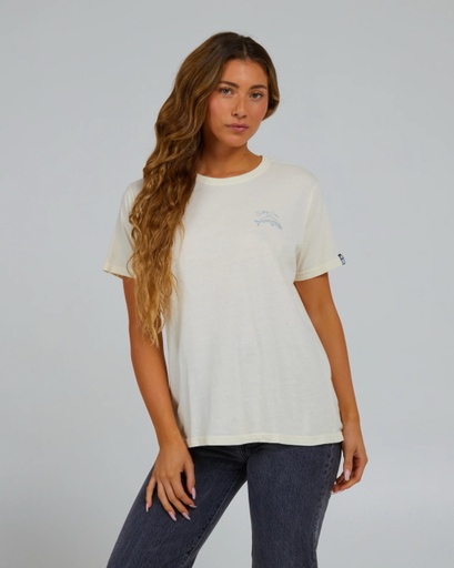 SALTY CREW WOMEN'S LOVE BITE BOYFRIEND TEE - OFF WHITE