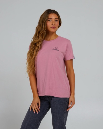 SALTY CREW WOMEN'S LOVE BITE BOYFRIEND TEE - WARM LILAC