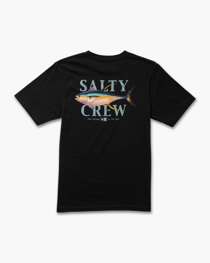 SALTY CREW YELLOWFIN BOYS SHORT SLEEVE TEE - BLACK