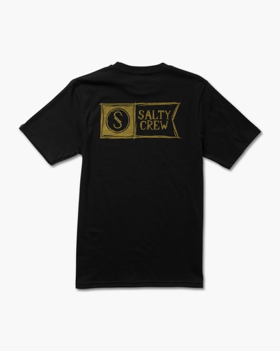 SALTY CREW SKETCHY ALPHA BOYS SHORT SLEEVE TEE - BLACK