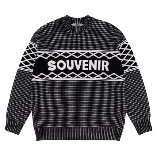 CHANDAIL SOUVENIR JACQUARD SWEATER - NOIR 