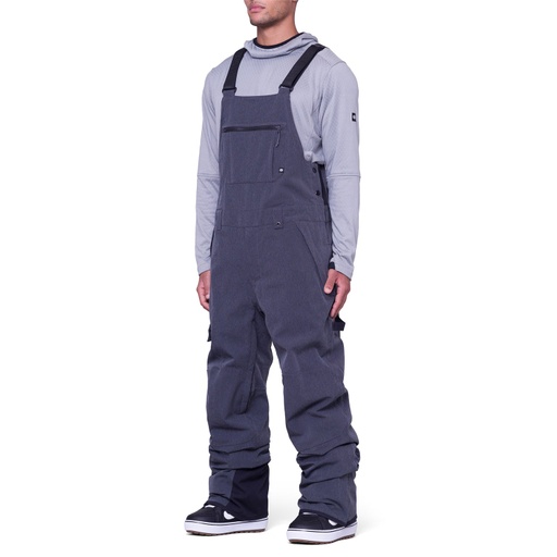 686 HOT LAP INSULATED BIB - BLACK DENIM