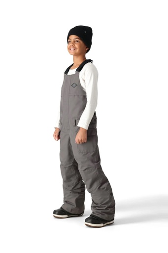 PANTALON 686 FRONTIER INSULATED BIB POUR GARÇONS - RHINO GREY