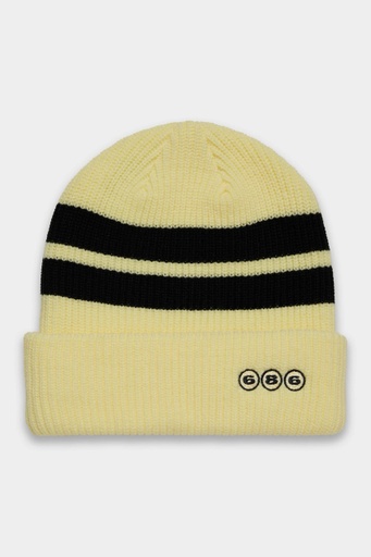 686 SHORT STRIPE BEANIE - DUSTY YELLOW