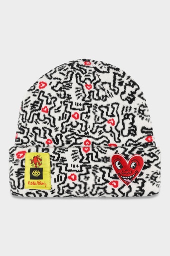 686 KEITH HARING BEANIE - WHITE