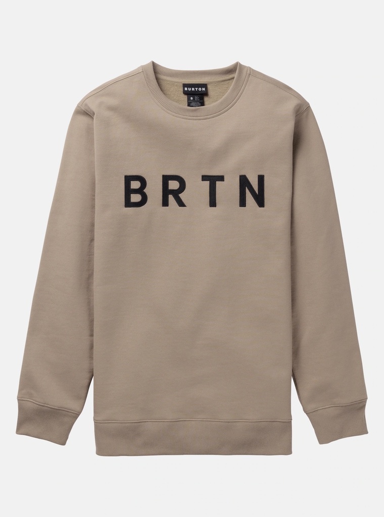 BURTON BRTN CREWNECK SWEATSHIRT - SUMMIT TAUPE