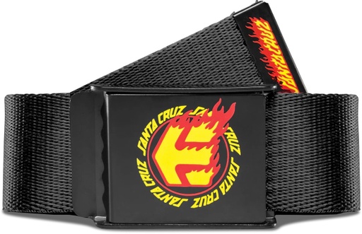 ETNIES X SANTA CRUZ FLAME BELT - BLACK