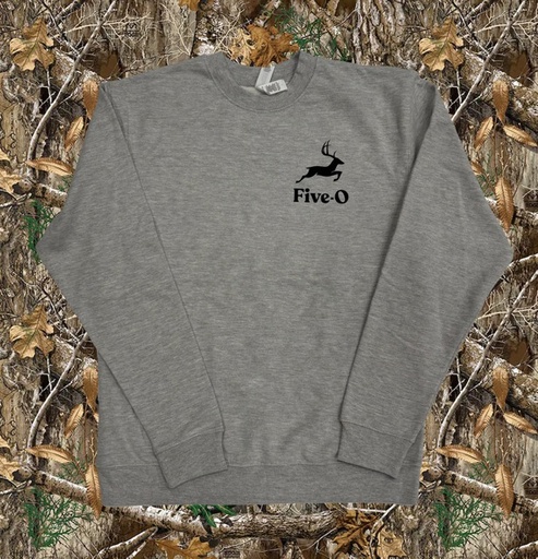 Coton Ouaté Crewneck 5-0 Shooter - Grey Heather