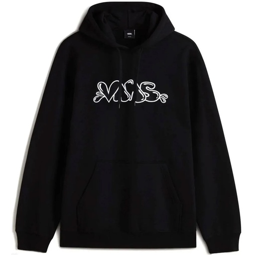 VANS CAPS LOOSE PULL OVER HOODIE - BLACK
