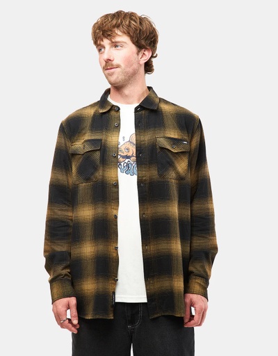 CHEMISE VANS MONTEREY III - BLACK/GOTHIC OLIVE