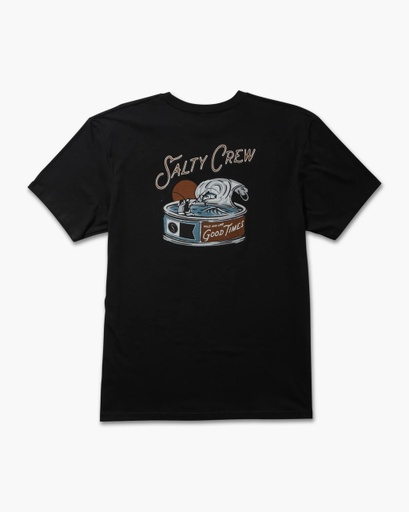 T-SHIRT SALTY CREW TUNA CAN PREMIUM - NOIR