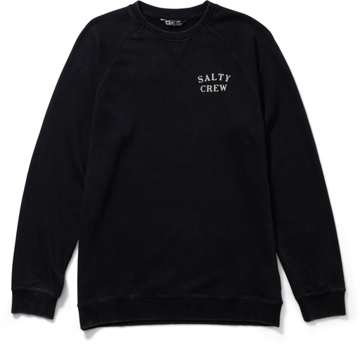 SALTY CREW STEADFAST CREW FLEECE - BLACK