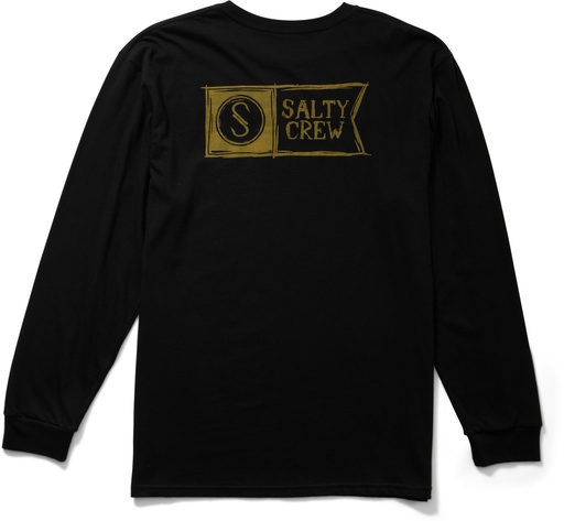 T-SHIRT SALTY CREW SKETCHY ALPHA LONG SLEEVE - NOIR