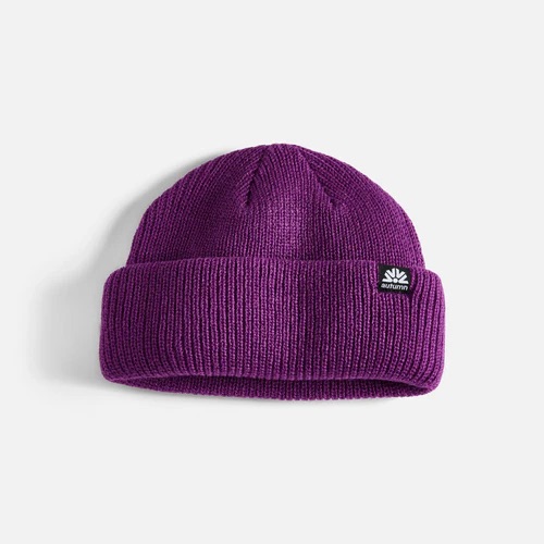 TUQUE AUTUMN SHORTY DOUBLE ROLL BEANIE - IRIS